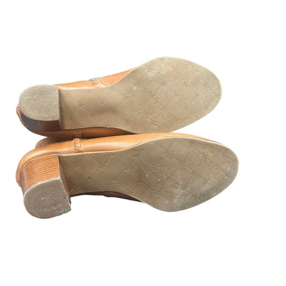 Jack Rogers Chandler Bootie Womens 7 M Oak Brown Black Heel Ankle Boot - Picture 6 of 8